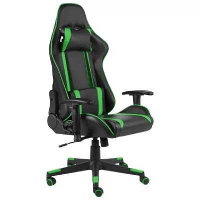 VIDAXL  chaise de jeu pivotante vert pvc