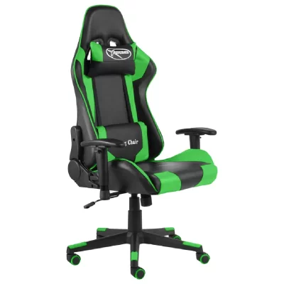 VIDAXL  chaise de jeu pivotante vert pvc 20493