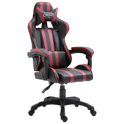 VIDAXL  chaise de jeu rouge bordeaux similicuir 20215