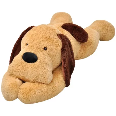 VIDAXL  chien en peluche 160 cm marron 80144