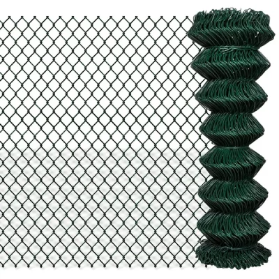 VIDAXL  - Cl&ocirc;ture &agrave; mailles losang&eacute;es Acier 1,25x25 m Vert