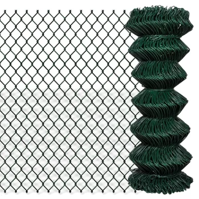 VIDAXL  - Cl&ocirc;ture &agrave; mailles losang&eacute;es Acier 1x25 m Vert Vert