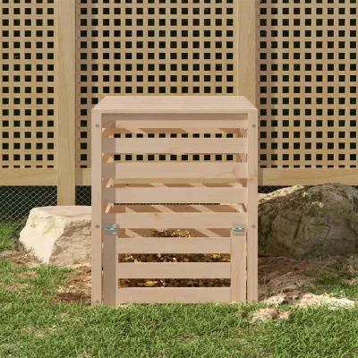 VIDAXL  - Composteur 63,5x63,5x77,5 cm Bois massif de pin Brun