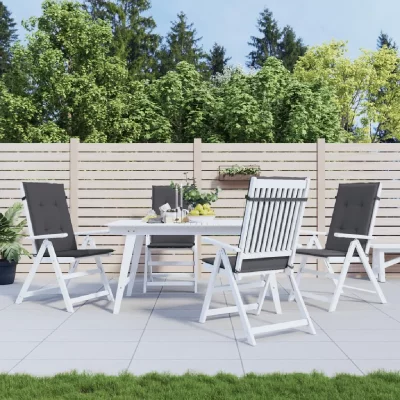 VIDAXL  Coussin De Chaise De Jardin 4 Pcs Anthracite 120 X 50 X 3 Cm