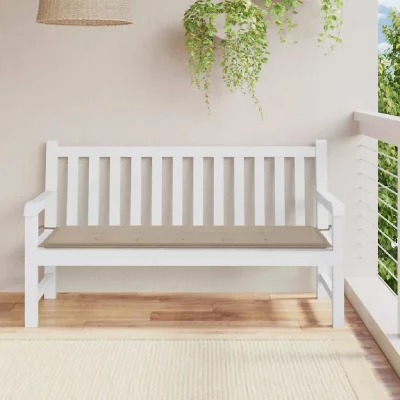 VIDAXL  Coussin pour Banc de Jardin Taupe 150 &times; 50 &times; 3 cm