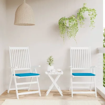 VIDAXL  - Coussins de chaise de jardin 2 pcs Bleu 50x50x3 cm Bleu
