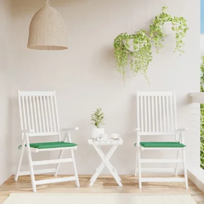 VIDAXL  - Coussins de chaise de jardin 2 pcs Vert 50x50x3 cm Vert