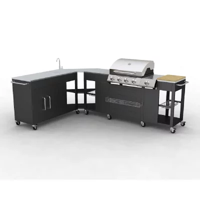 VIDAXL  - Cuisine ext&eacute;rieur compl&egrave;te Missouri Noir