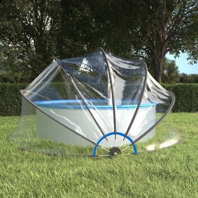 Vidaxl d&ocirc;me de piscine rond 467x234 cm pvc