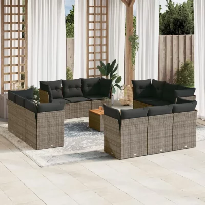 VIDAXL  Ensemble de Jardin 13 Pi&egrave;ces - Gris
