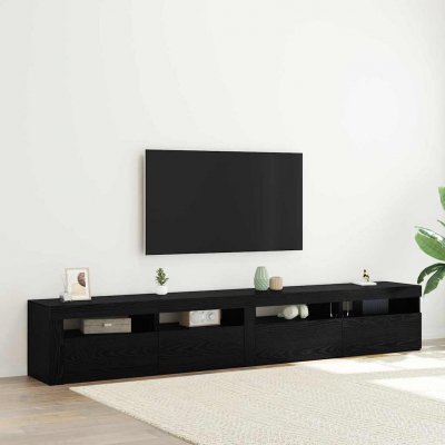 VIDAXL  - Ensemble de Meuble tv 3 pcs Ch&ecirc;ne noir 240 x 35 x 40 cm