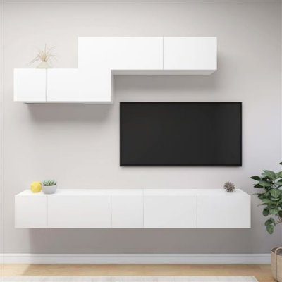 VIDAXL  - Ensemble de meuble tv 6 pcs Blanc Agglom&eacute;r&eacute;