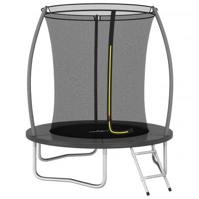VIDAXL  - Ensemble de trampoline rond 183x52 cm 80 kg Gris