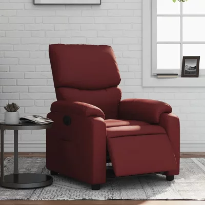 VIDAXL Fauteuil massant - Bordeaux