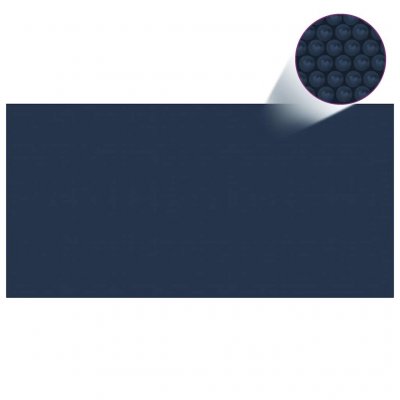 VIDAXL  Film Solaire De Piscine Flottant Pe 1000x500 Cm Noir Et Bleu