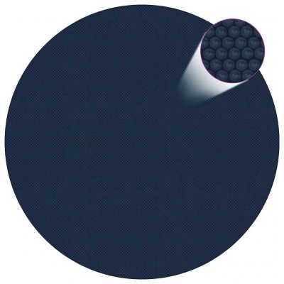 VIDAXL  film solaire de piscine flottant pe 417 cm noir et bleu 417 cm