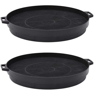 VIDAXL  - Filtres &agrave; charbon pour hotte de cuisine 2 pcs 210 mm Noir