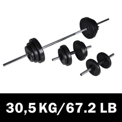 VIDAXL  halt&egrave;re 2 pcs 30,5 kg 90377