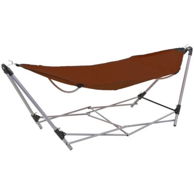 VIDAXL  - Hamac avec support pliable Marron Marron