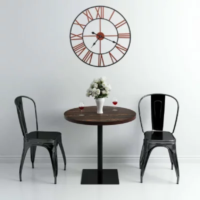 Vidaxl - Horloge murale M&eacute;tal 58 cm Rouge Rouge