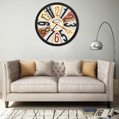 Vidaxl - Horloge murale M&eacute;tal 60 cm Multicolore Multicolore