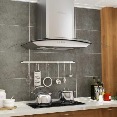 VIDAXL  Hotte murale 90 cm Acier inoxydable 756 m&sup3;/h LED