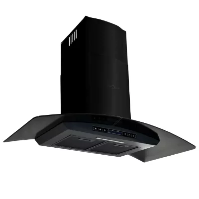 VIDAXL  Hotte murale Acier inoxydable 756 m&sup3;/h 90 cm Noir