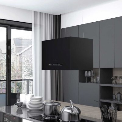VIDAXL  Hotte Suspendue &Agrave; Lcd Tactile 55 Cm Acier Enduit De Poudre