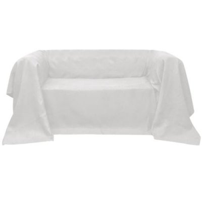 Vidaxl Housse De Canap&eacute; Micro-Su&egrave;de Cr&egrave;me 270x350 Cm