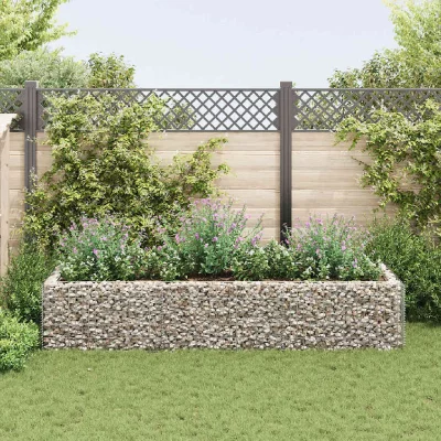 VIDAXL  jardini&egrave;re &agrave; gabion acier 270 x 90 x 50 cm 142556