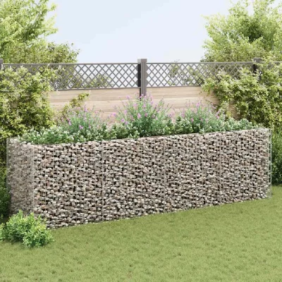VIDAXL  jardini&egrave;re &agrave; gabion acier 360 x 90 x 100 cm 142553