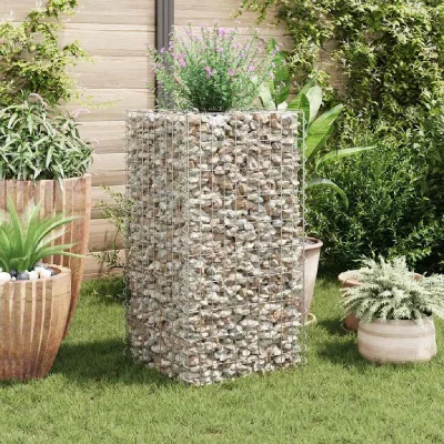 VIDAXL  jardini&egrave;re &agrave; gabion acier 50 x 50 x 100 cm 142557