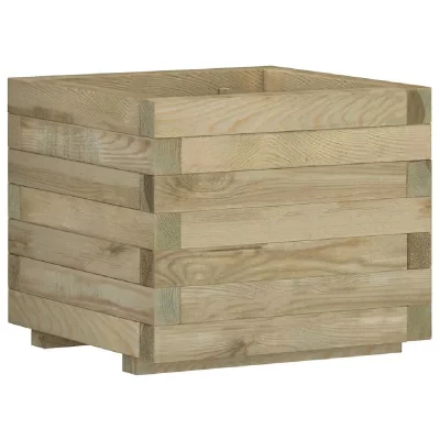 VIDAXL  jardini&egrave;re carr&eacute;e 50x50x40 cm bois fsc 41659