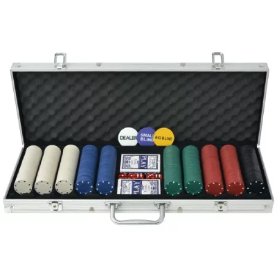 Vidaxl Jeu De Poker Avec 500 Jetons Aluminium