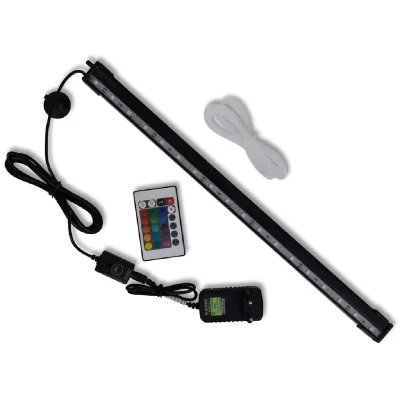 VIDAXL  - Lampe led de bulles d'aquarium rvb 48 cm