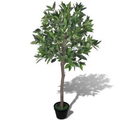 VIDAXL  - Laurier artificiel avec Pot 120 cm Vert