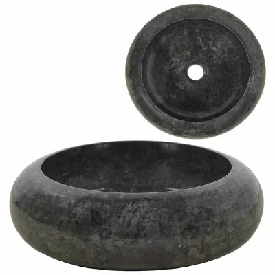 Vidaxl - Lavabo 40 x 12 cm Marbre Noir Black
