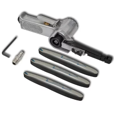 VIDAXL  lime pneumatique avec 3 bandes abrasives 140655