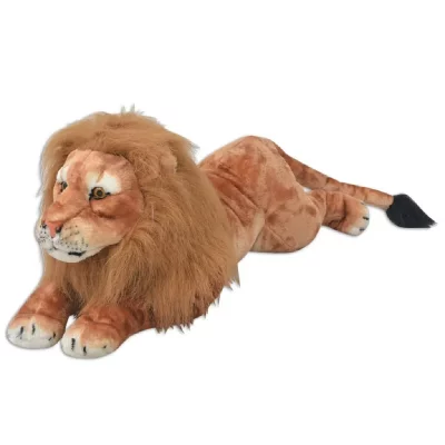 VIDAXL  lion en peluche marron xxl 80167