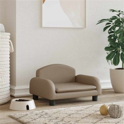 VIDAXL  Lit pour chien cappuccino 50x40x30 cm similicuir