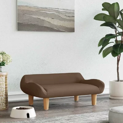 VIDAXL  Lit pour chien marron 70x40x24 cm