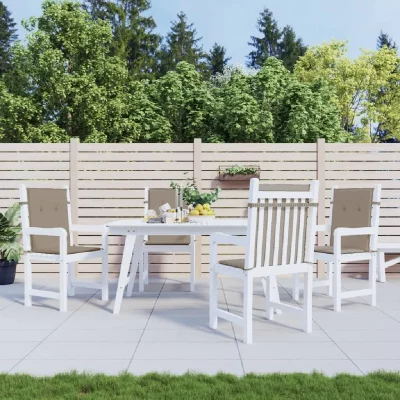 VIDAXL  Lot de 4 Coussins pour Chaise de Jardin Taupe 100 x 50 x 3 cm