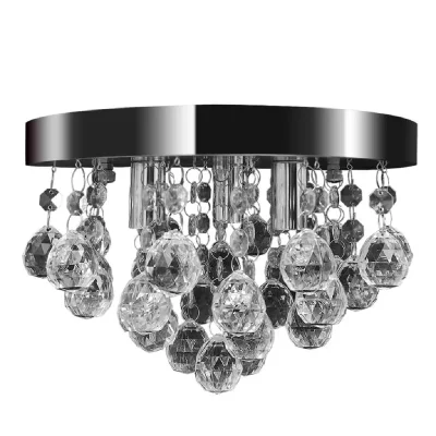 Vidaxl - Lustre suspendu Design de cristal Chrome Chrome