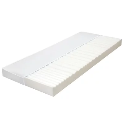 VIDAXL  - Matelas 120 x 200 cm 7 zones Mousse pu 10 cm H2 H3 Blanc