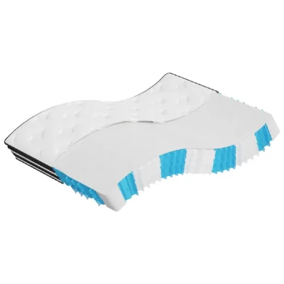 VIDAXL  Matelas &Agrave; Ressorts Ensach&eacute;s Moyen 140x190 Cm