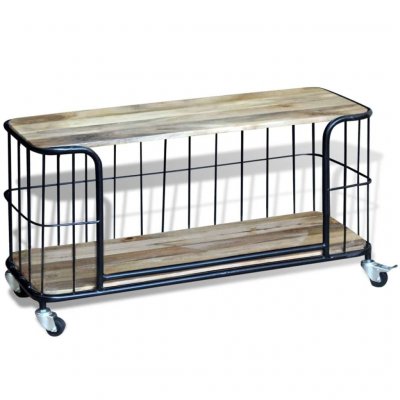 VIDAXL  - Meuble tv 100 x 40 x 45 cm Bois de manguier massif Brun