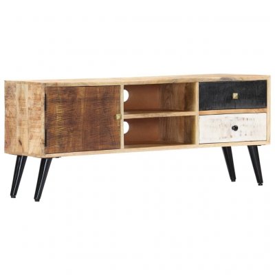 VIDAXL  meuble tv 115 x 30 x 47 cm bois massif de manguier 282878