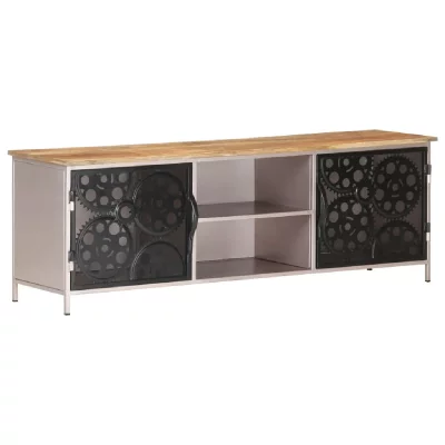 VIDAXL  meuble tv 120x30x40 cm bois de manguier brut