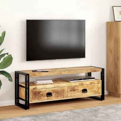 VIDAXL  meuble tv 120x35x45 cm bois solide de manguier 247402