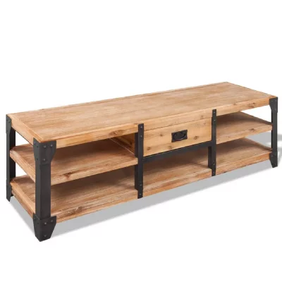 VIDAXL  meuble tv 140 x 40 x 45 cm bois d'acacia massif 243913